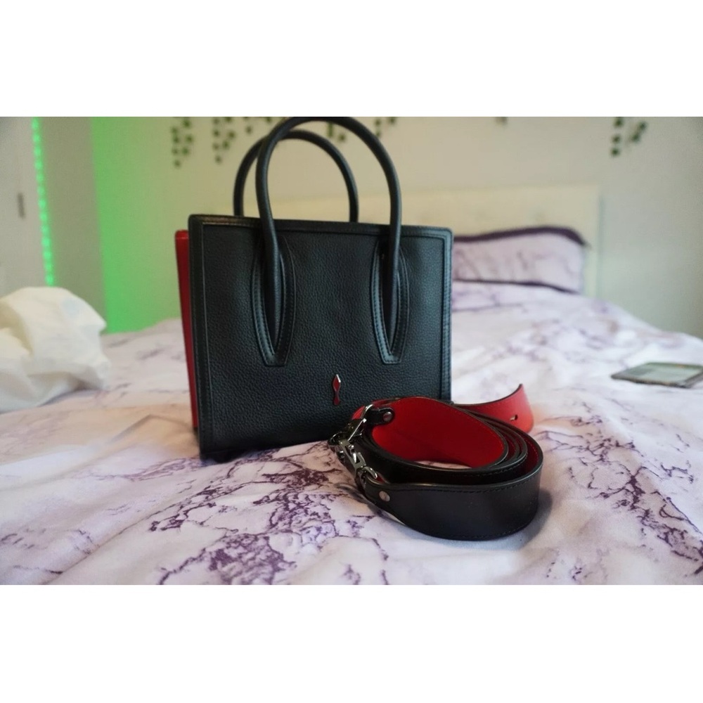 Christian Louboutin Black and Red Satchel